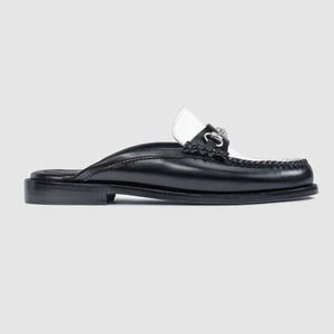 GH Bass Women's Black Leather Lianna Mules Size 8M